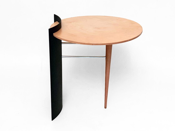 Image 1 of side table post modern design