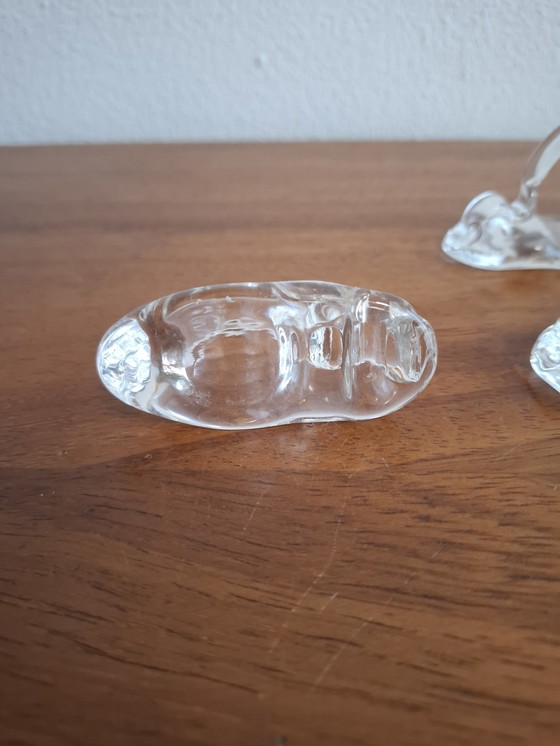 Image 1 of Artistic Set Of 6 Handmade Glass Napkin Rings