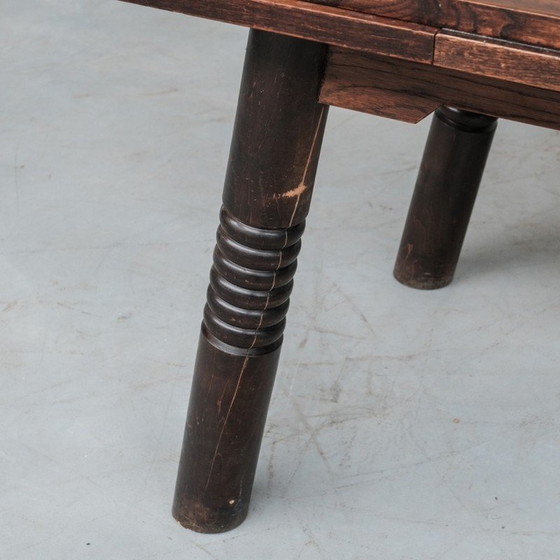 Image 1 of Vintage extendable oak dining table, France 1930