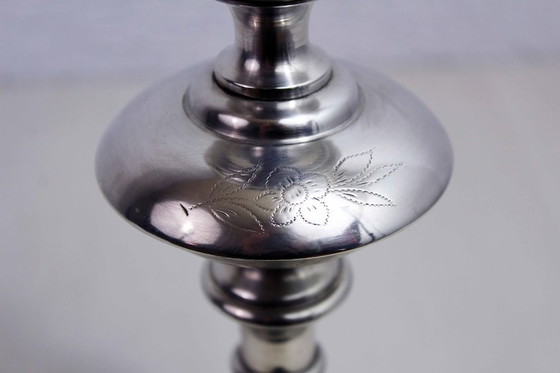 Image 1 of Art Nouveau brass Candlestick