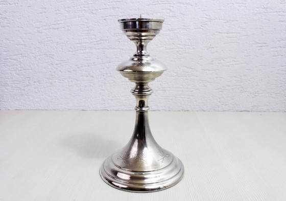 Image 1 of Art Nouveau brass Candlestick