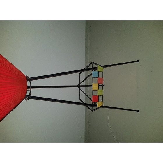 Image 1 of Vintage floor lamp on tripod, Italy 1950