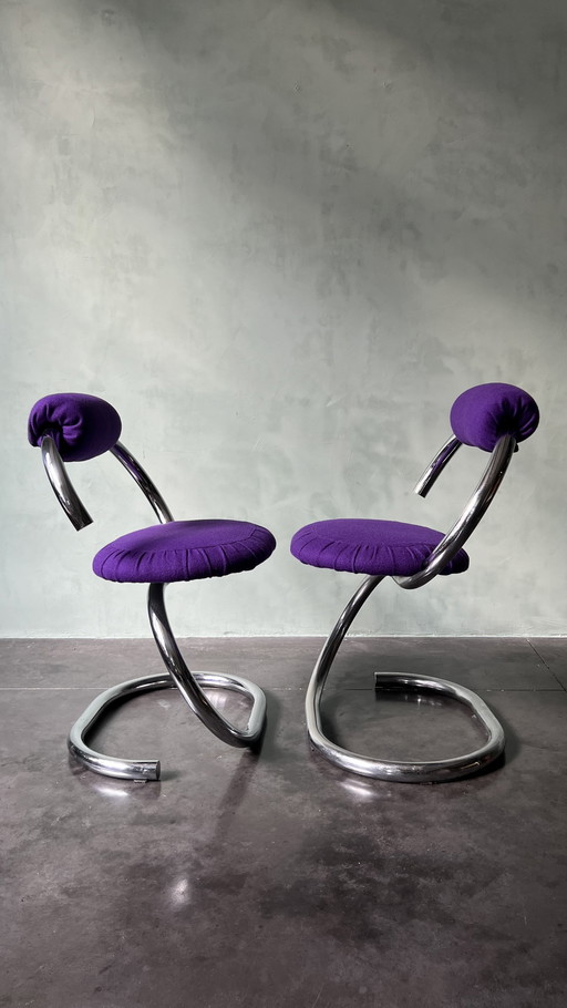 2X Giotto Stoppino Cobra Chairs