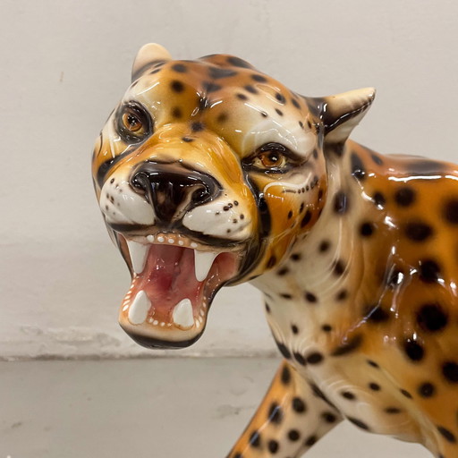 Vintage leopard/panther statue