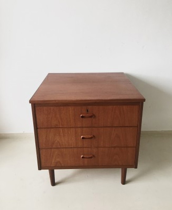 Image 1 of Vintage Danish Chest of Drawers Teak 1960's