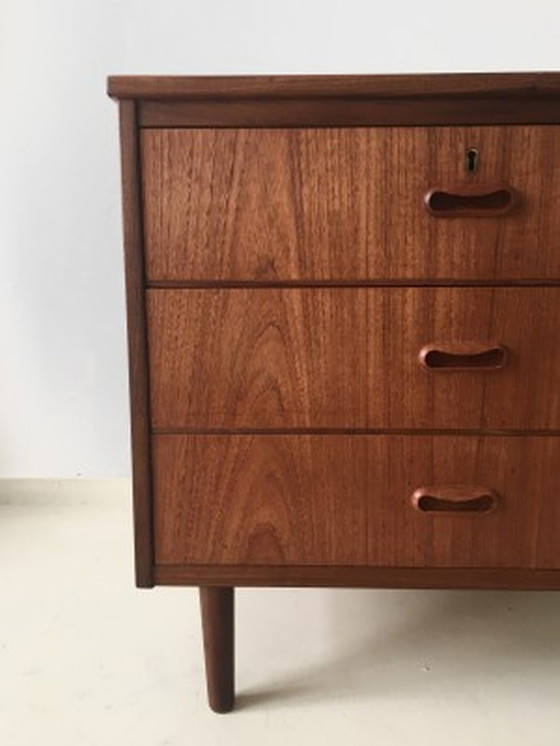 Image 1 of Vintage Danish Chest of Drawers Teak 1960's