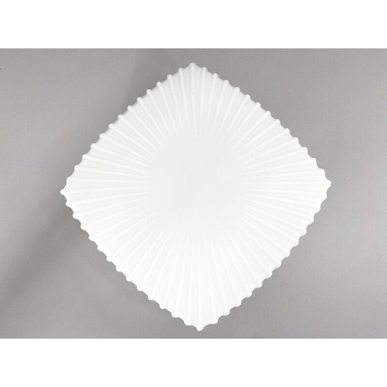 Image 1 of Vintage ceiling lamp in milky glass, Czechoslovakia 1970
