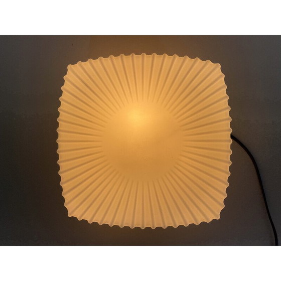Image 1 of Vintage ceiling lamp in milky glass, Czechoslovakia 1970