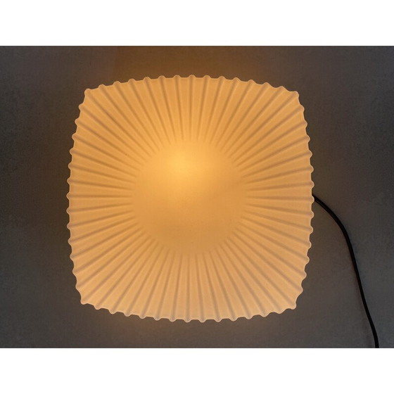Image 1 of Vintage ceiling lamp in milky glass, Czechoslovakia 1970