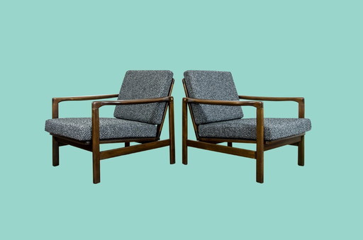 Pair of Mid-Century Armchairs B7522 by Zenon Bączyk, Poland, 1960s