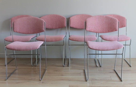 Image 1 of Set Of 6 70'S Design Chairs