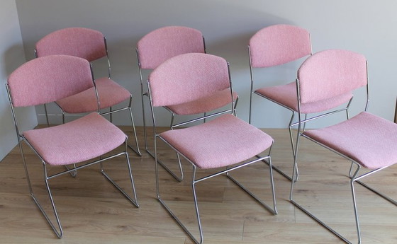 Image 1 of Set Of 6 70'S Design Chairs