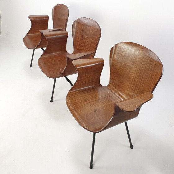 Image 1 of Mid century Italian 3-seat bench by Carlo Ratti, 1950s