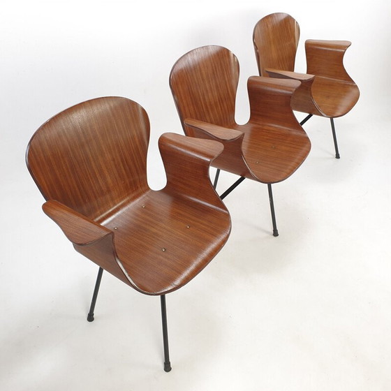 Image 1 of Mid century Italian 3-seat bench by Carlo Ratti, 1950s