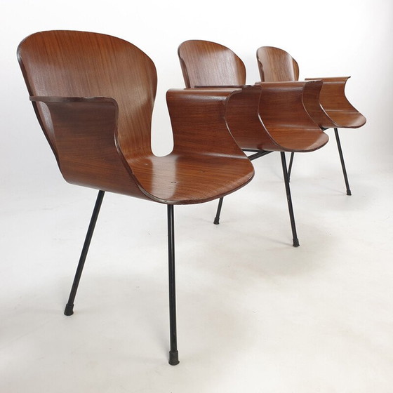 Image 1 of Mid century Italian 3-seat bench by Carlo Ratti, 1950s