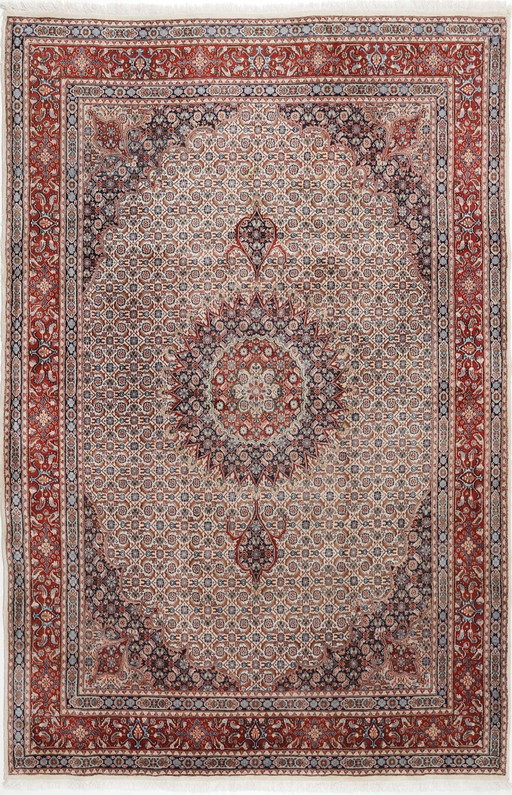 Original hand-knotted Persian carpet Moud 308 X 208 Cm Top condition