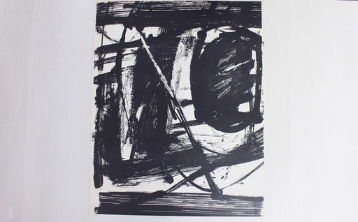 Lithograph by Swiss artist Bernd Völkle 1963