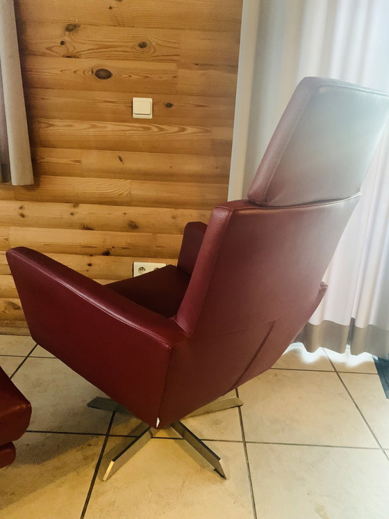 Image 1 of Extra Large Armchair & Hocker By Bert Plantagie