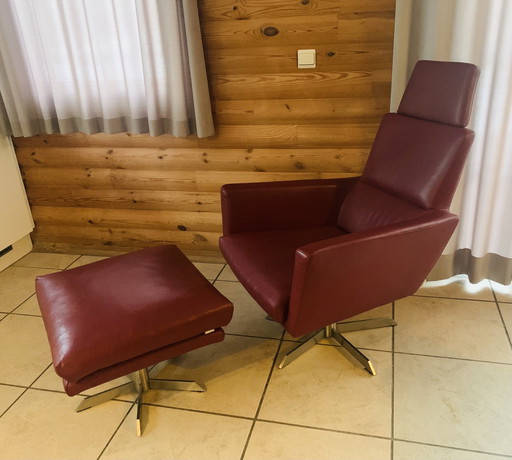 Extra Large Armchair & Hocker By Bert Plantagie