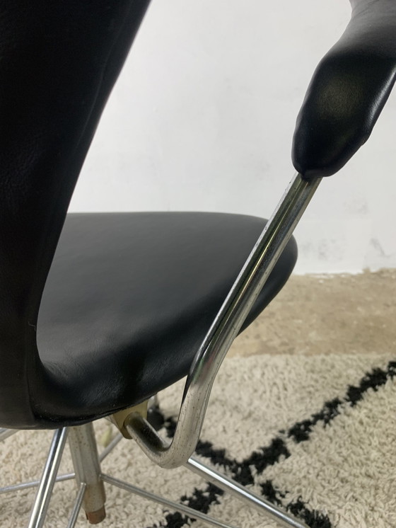 Image 1 of "Seven" Office Chair By Arne Jacobsen For Fritz Hansen, Denmark, 1950s