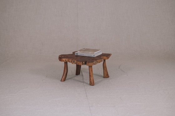 Image 1 of Brutalist tree trunk side table