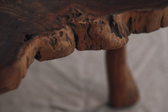 Image 1 of Brutalist tree trunk side table