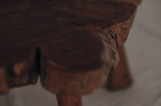 Image 1 of Brutalist tree trunk side table