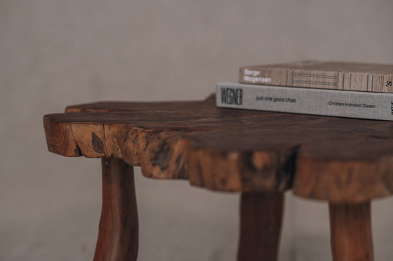 Image 1 of Brutalist tree trunk side table