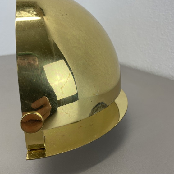 Image 1 of Set di 2 applique da parete minimaliste in ottone in stile Sciolari, Italia anni '80