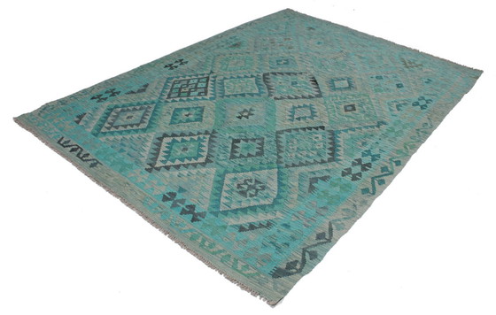 Image 1 of Original Old Style Kelim Afghan 238 X 181 Cm Top Condition