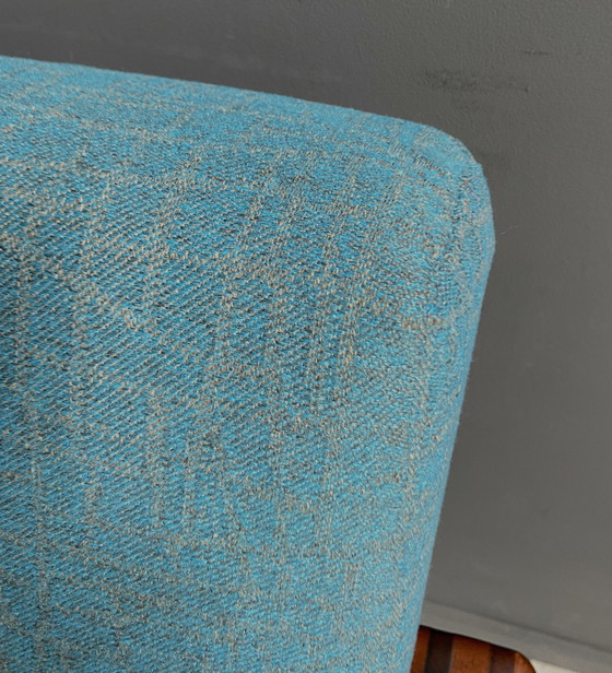 Image 1 of Scandinavian armchair 1960s blue fabric