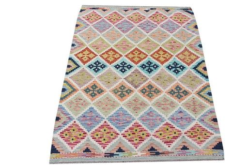 Afghan Kilim - 188 X 127 Cm - Handwoven