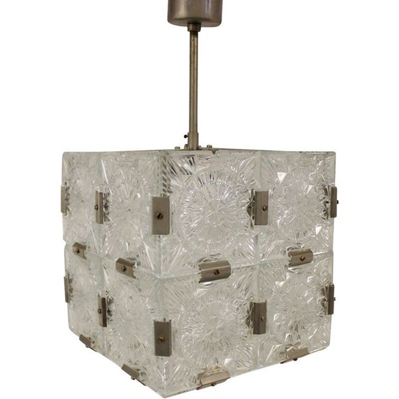 Image 1 of Coppia di lampade a sospensione vintage di Kamenický Šenov, Cecoslovacchia 1970