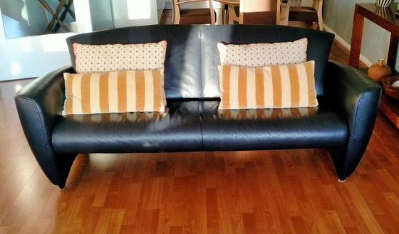 Image 1 of 2x Jori Design Leather Sofas