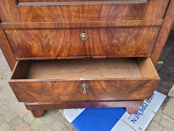 Image 1 of Biedermeier mahogany secretaire