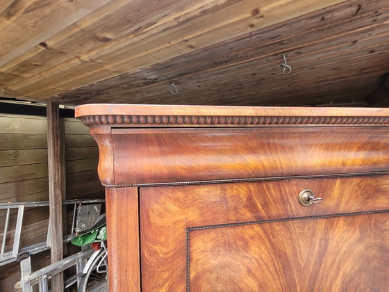 Image 1 of Biedermeier mahogany secretaire