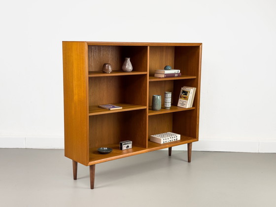 Image 1 of Danish Teak Bookshelf By H. W. Klein For Bramin, 1960S