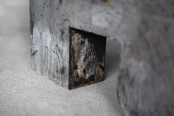 Image 1 of Lettera R in metallo polacco industriale vintage, anni '50