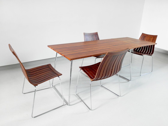 Image 1 of Tønnestav bentwood dining chairs by Kurt S Rungsøe for Tynes Møbelfabrikk, Norway 1960.