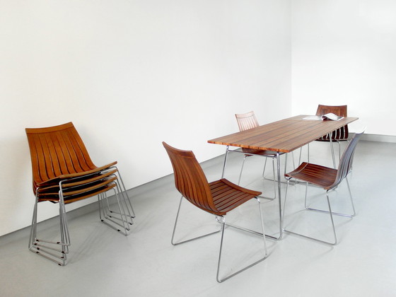 Image 1 of Tønnestav bentwood dining chairs by Kurt S Rungsøe for Tynes Møbelfabrikk, Norway 1960.