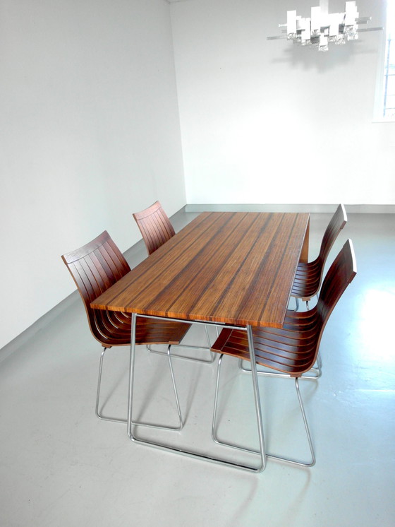 Image 1 of Tønnestav bentwood dining chairs by Kurt S Rungsøe for Tynes Møbelfabrikk, Norway 1960.