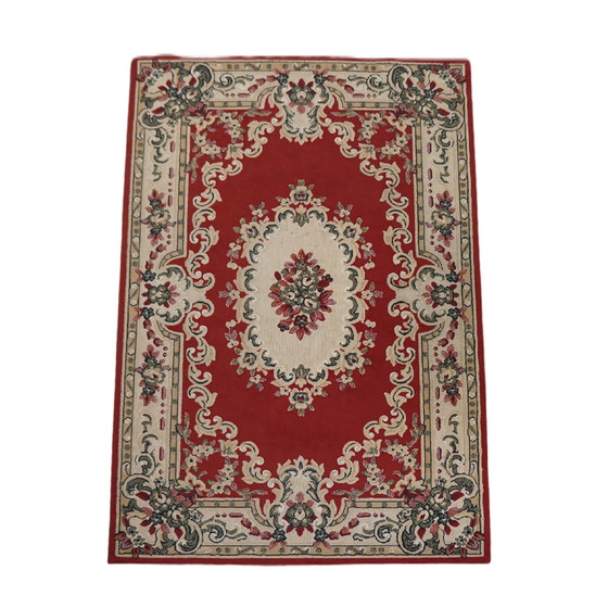 Image 1 of Tapis oriental rouge/beige et vert, 267 x 180 cm