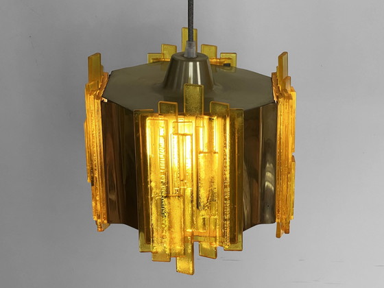 Image 1 of Pendant Light By Claus Bolby For Cebo Industri. Denmark 1960S