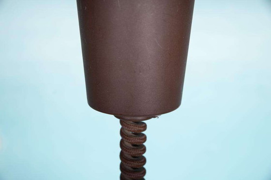 Image 1 of Space age glass pendant lamp 70s, Vintage glass pendant Sweden