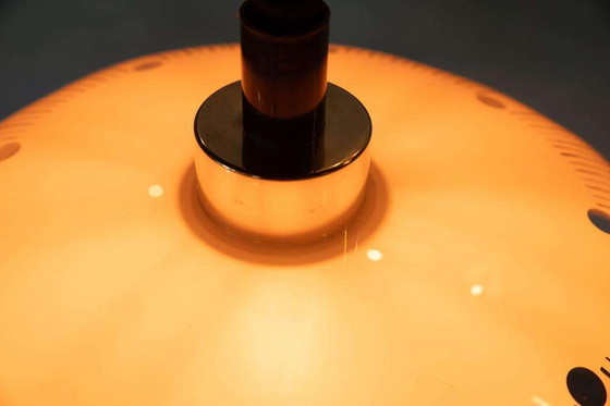 Image 1 of Space age glass pendant lamp 70s, Vintage glass pendant Sweden