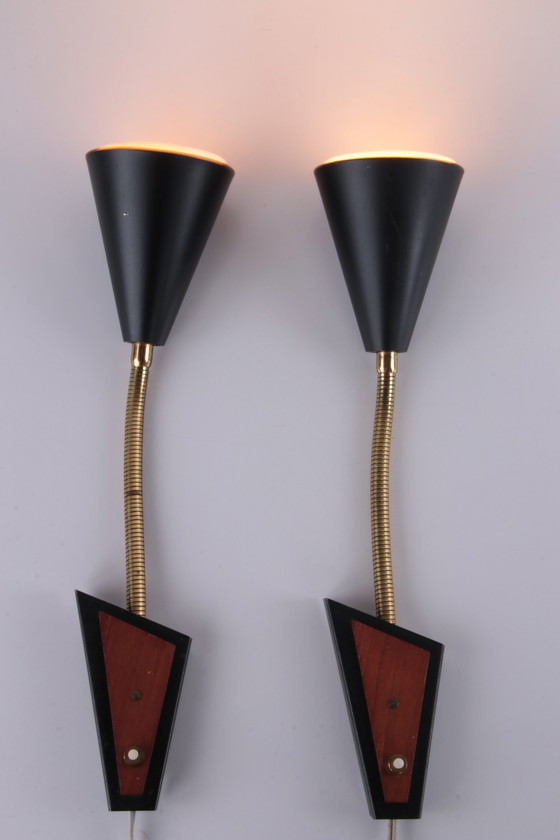 Image 1 of Danish Set of 2 flex spotlights 1960s