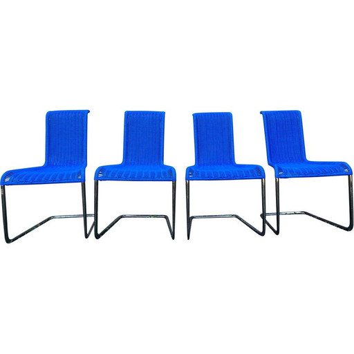 Set of 4 vintage Luge B20 chairs by Tecta, 1980
