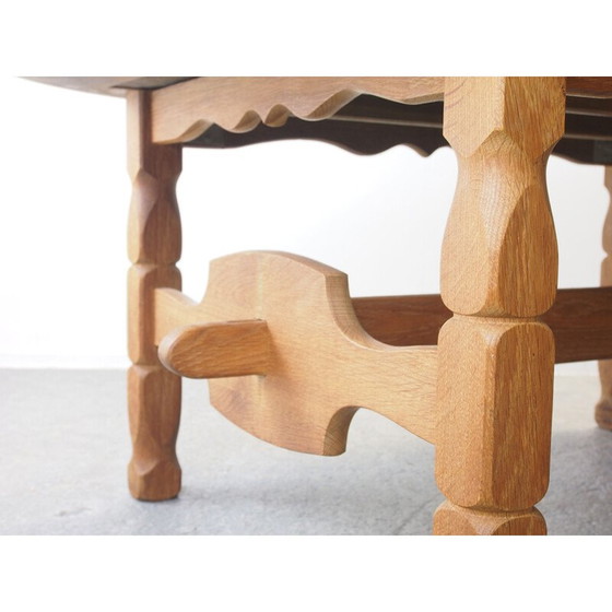 Image 1 of Vintage coffee table with Poul H. Poulsen Ceramic tiles Gangso Scandinavian brutalen 1999