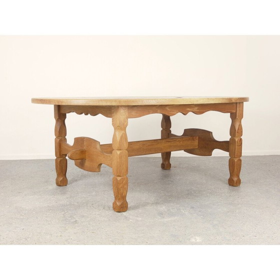 Image 1 of Vintage coffee table with Poul H. Poulsen Ceramic tiles Gangso Scandinavian brutalen 1999