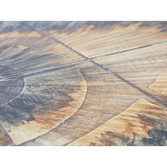 Image 1 of Vintage coffee table with Poul H. Poulsen Ceramic tiles Gangso Scandinavian brutalen 1999